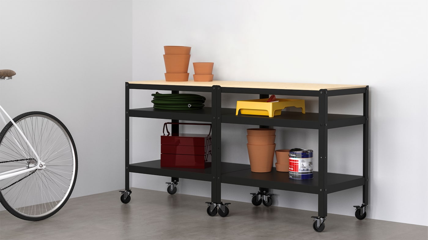 Organisez votre garage & votre cellier avec ces systèmes de rangement Ikea !