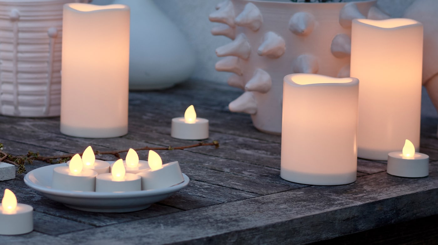 Flameless Candles - Battery Operated Candles - IKEA