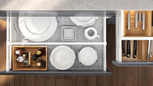 Kitchen Storage Cabinet Drawer Organisers Ikea
