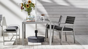 Wooden Garden Chairs Ikea  . This Huge Wooden Garden Sofa Set Is Big Enough To Fit Four People, And Comes With Two Side Tables And One Separate Table For You To Perch Your Drinks And Each Chair Comes With A Green Polyester Cushion But You�lL Need To Put These Ones Together Yourself Too.