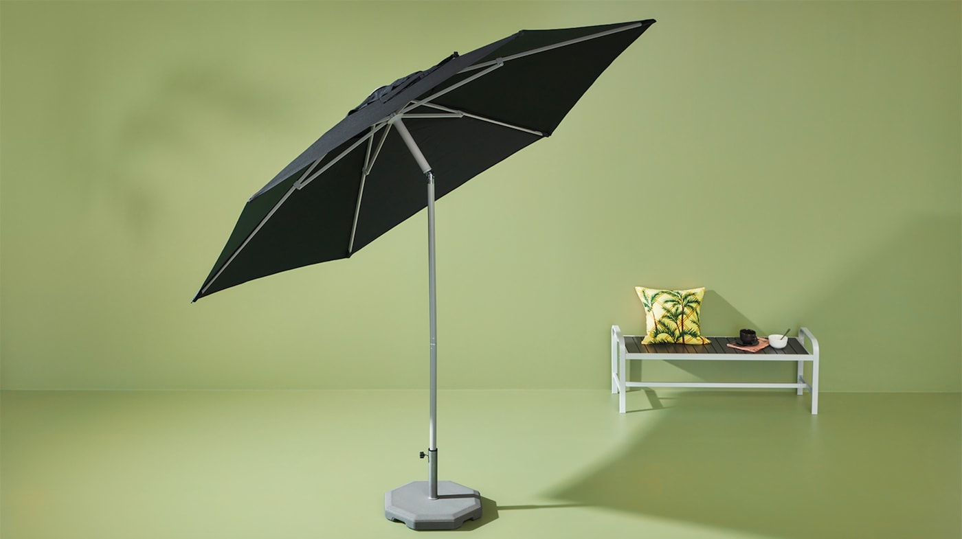 Staat in de buurt Alice Parasols & parasolvoeten voor schaduw en beschutting - IKEA