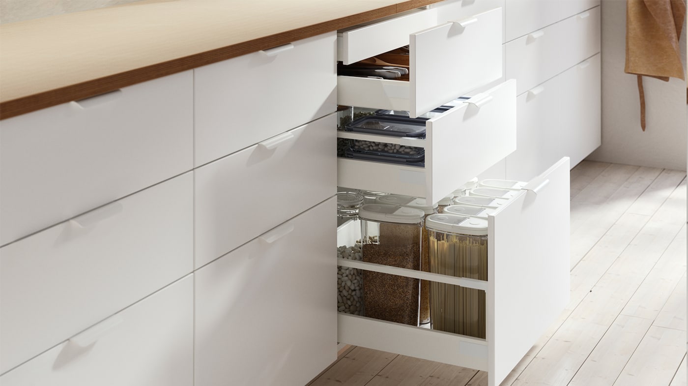 Kitchen Drawers & Shelves – Keep Your Cabinets Organized - IKEA