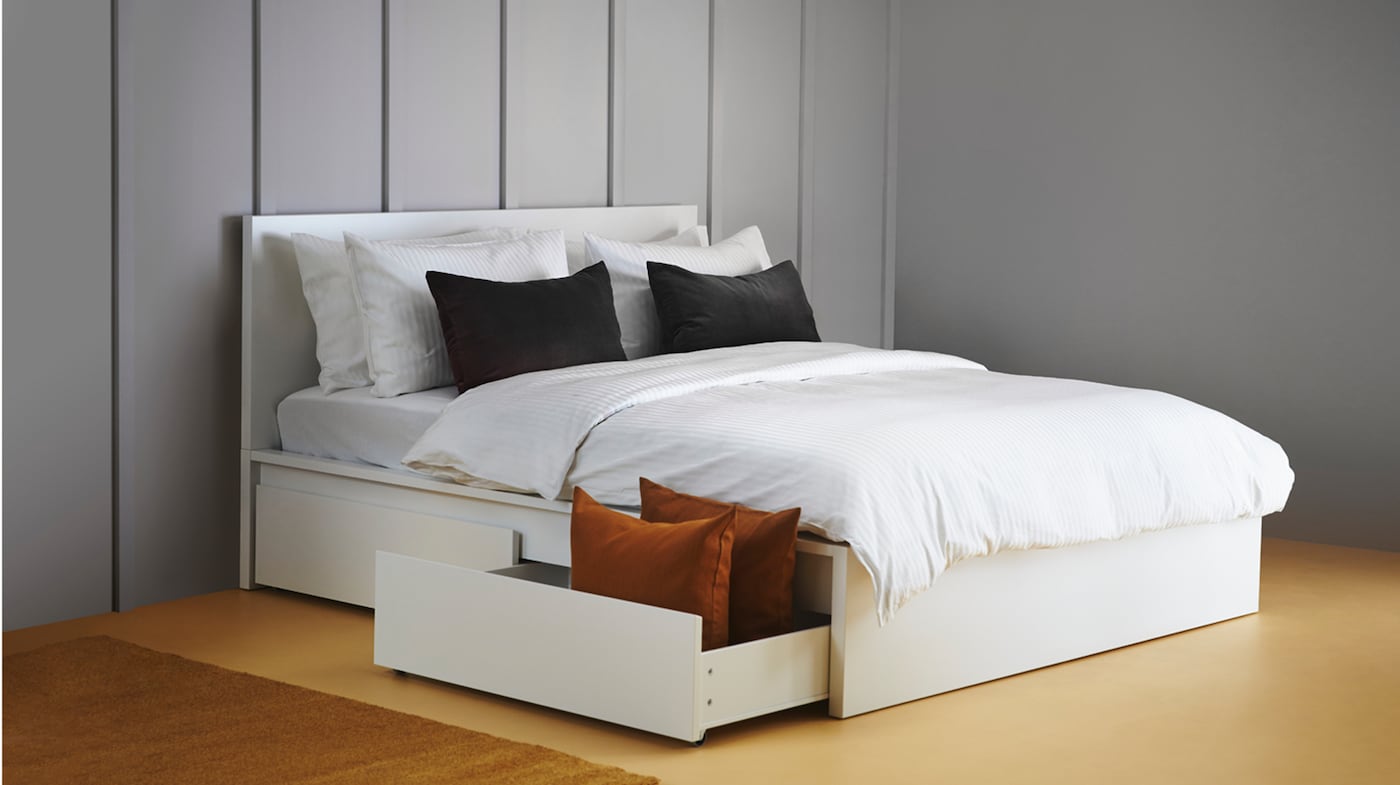 king single bed frame with storage