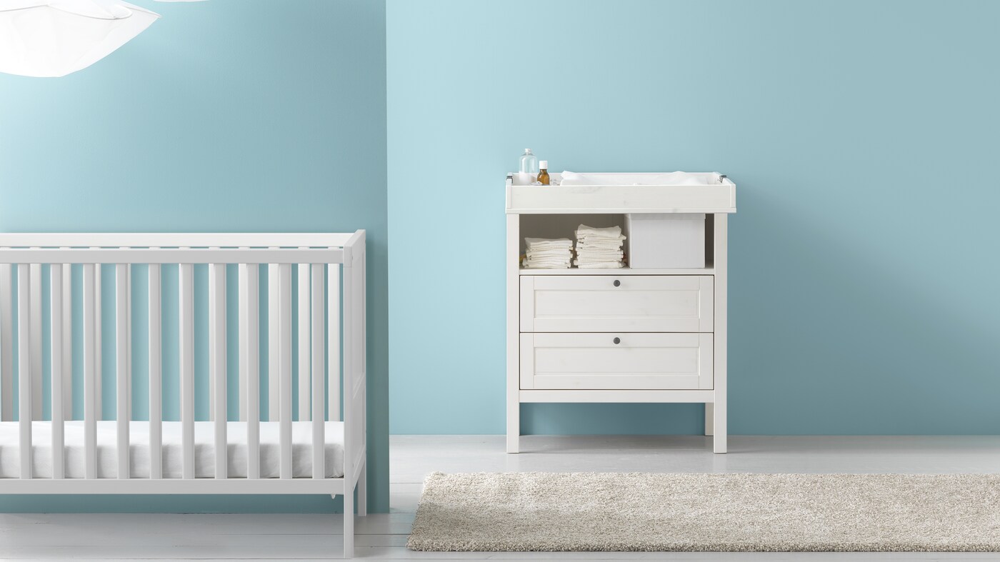 ikea baby cribs with changing table