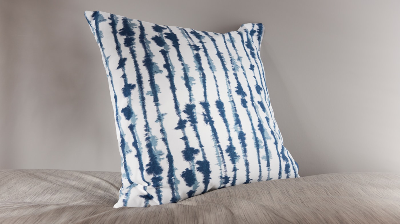 Throw PILLOW COVER Teal Blue Decorative White Soft Abstract Cushion Case 16x16" 