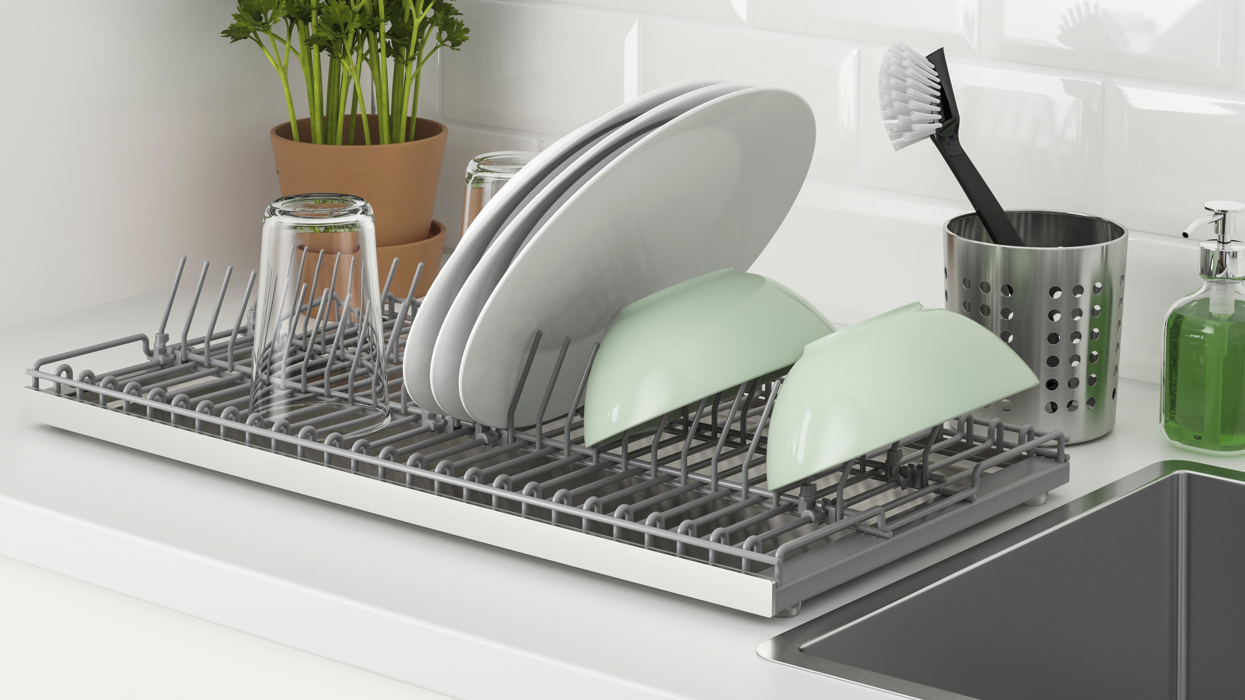 kitchen bowls and drainers