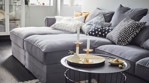 Chaise longue de tecido