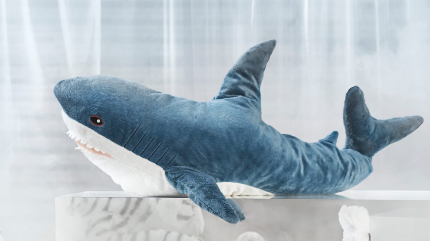 BLÅHAJ Soft toy, shark, 39 ¼ - IKEA